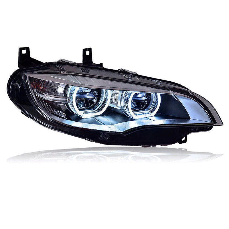 ✅Juego de montaje de faros LED luces de señal de giro para BMW X6 E71 2008-2014 actualización Foto 4 de 4