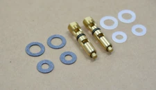 (Pair) .097 Needle Seat Assembly Nylon Stock Gaskets Fits Holley Carburetor 4150