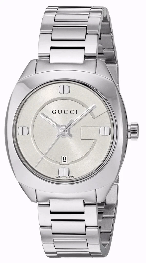 Gucci GG2570 Women's White Dial Stainless Steel Watch - YA142502