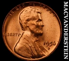 1956-D Lincoln Wheat Cent-Choice Gem Brilliant Unc Red No Reserve #i1086