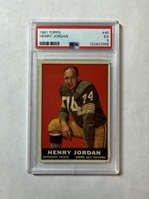 1961 Topps #45 Henry Jordan RC PSA 5 HOF Green Bay Packers SM
