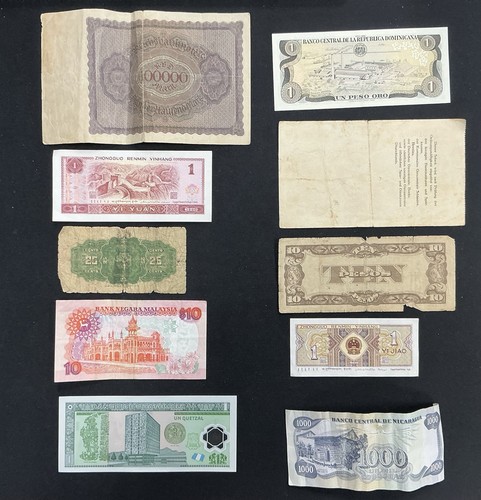 10 Mixed Foreign Circulated Bank Note Paper Currency Lot ~ World Currency Z13 - Picture 2 of 2