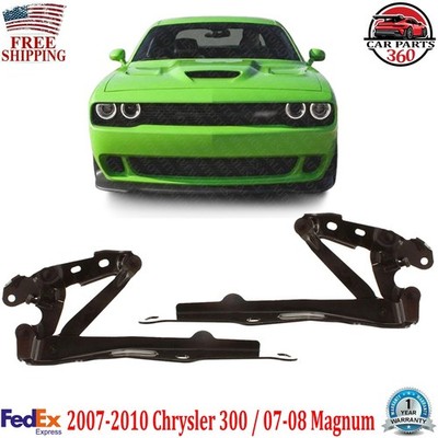 Front Hood Hinges LH + RH For 2007-2010 Chrysler 300 / 2008-22 Dodge Challenger