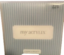 Close To My Heart My Acrylix B1230 Solo Clear Stamp Set "F" - Unused & Complete