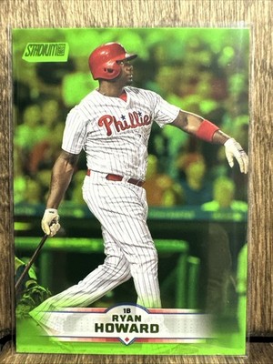 2025 Topps Stadium Club Ryan Howard #148 Lime Green Parallel Phillies