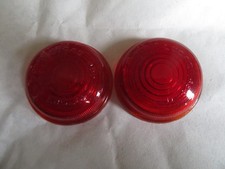 LUCAS L488  RED REAR STOP TAIL LIGHT LENS FLAT TYPE N.O.S