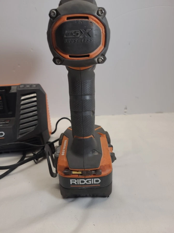 Ridgid brushless power impact drill Gen5X 18v, battery an charger - Image 3 of 4
