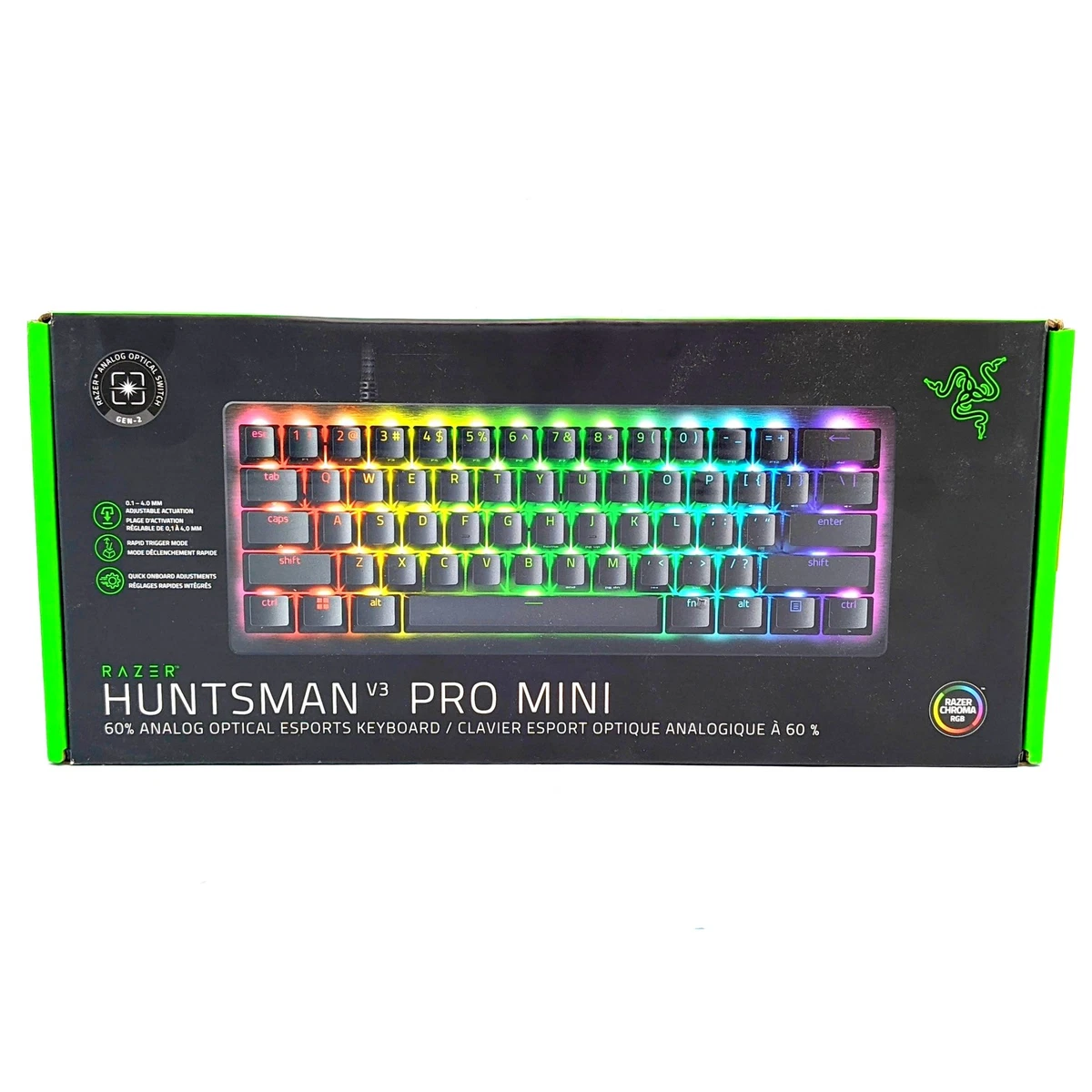 Razer Huntsman V3 Pro Mini Wired Keyboard RZ03-04990200-R3U1 for