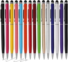 15 Pack Stylus Ballpoint Pens 2 in 1 Touchscreen Compatible iPhone iPad Kindle