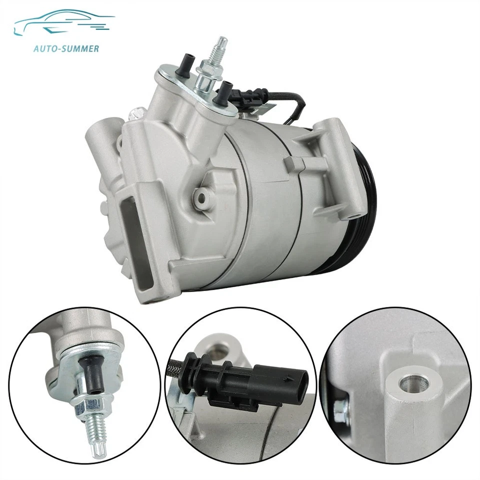 Compresor de aire acondicionado + embrague para Chevrolet GMC Terrain Buick Regal 2,5 L 2013-2017 Foto 3 de 4