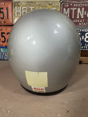 Vintage Bell SUPER MAGNUM 1970 Helmet Size 7 1/4 (S/M) Silver | eBay