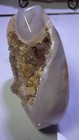 Polished Agate Geode Druzy Quartz Crystal Mineral Display Specimen Gray/Brown — photo 4