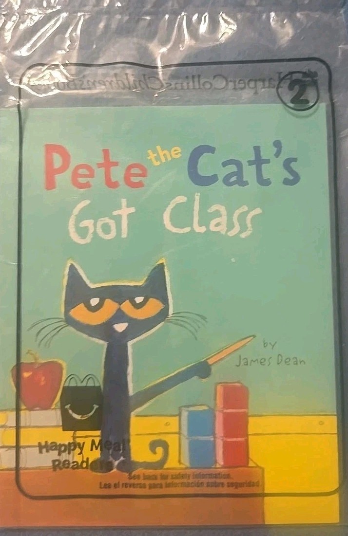 Pete the Cat's Got Class #2 Book Cat  McDonald's Happy Meal Toy Book Paperback