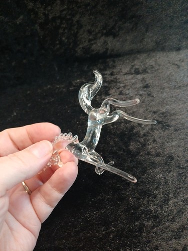 Hand Blown Glass Unicorn Figurine 3.25 Inches Tall - Picture 6 of 9