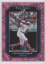 2019 Panini Donruss Elite Series Pink Firework Francisco Lindor #ES9 0ha3