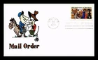 US COVER MAIL ORDER 100TH ANNIVERSARY FDC ELLIS ANIMATED HAND COLORED CACHET