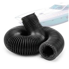 16.4ft Marine Ventilation Hose Kit - 4  Boat Blower Hose with 4in 16.4ft Black