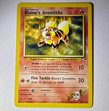 Wizards of the Coast Blaine's Growlithe 35/132 Gym Heroes 50 HP Unlimited on eBay