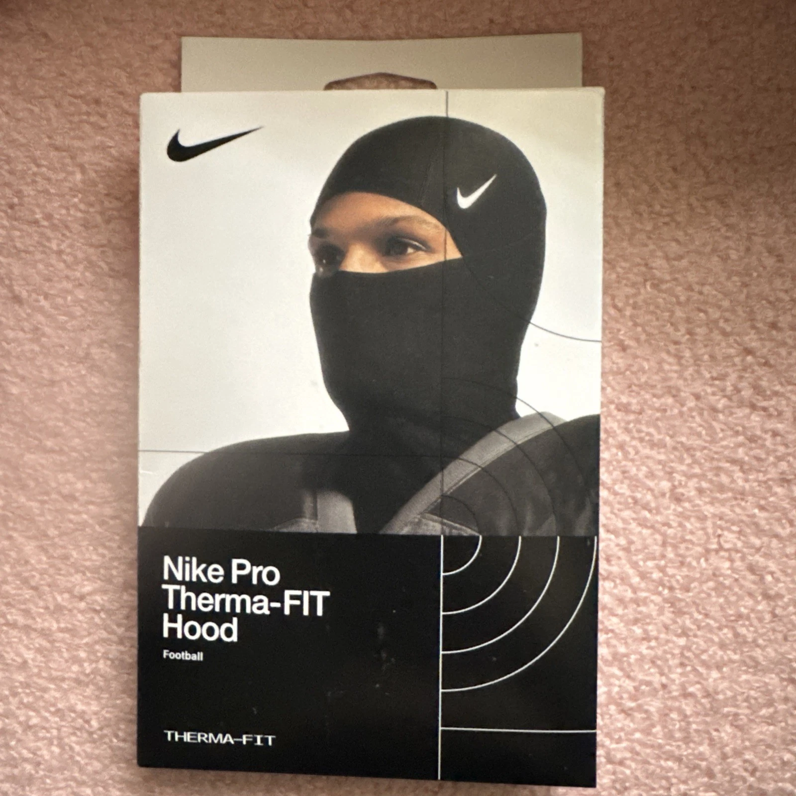 Nike Pro Therma-Fit Hood | Ski Mask | OSFM | Football Hood - Black/White
