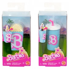 Mattel Barbie The Movie Mini BarbieLand Dolls Popcorn / Soda – Barbie Collection