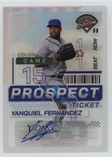 2024 Prospect Edition Silver Prizm Signatures Yanquiel Fernandez #141 Auto 1a39