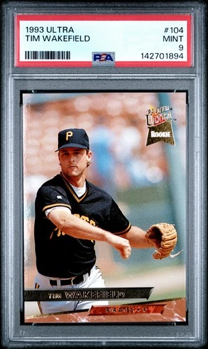 1993 Fleer Ultra #104 Tim Wakefield Rookie RC Pirates PSA 9 MINT New Grade!