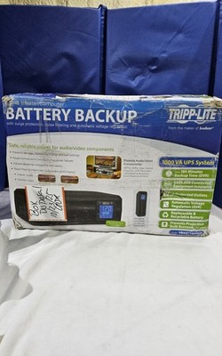+Tripp Lite Backup Battery UPS: SMART1000LCD*AS IS IN PICTURE**BOX DAMAGE*