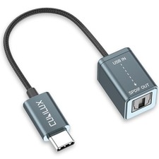 USB to S/PDIF Transmitter for Music Playing, USB C to TOSLINK Output Adapter ...