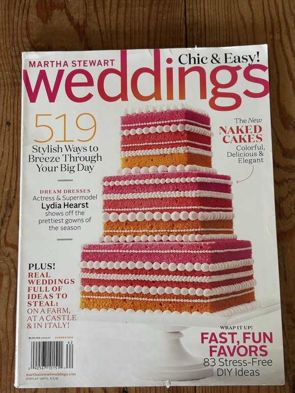 Martha Stewart Weddings Magazine Summer 2016 Chic & Easy
