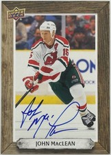 2024-25 Upper Deck Engrained Icons Beehive Portrait Signatures John MacLean Auto
