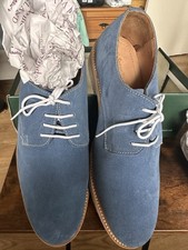 Samuel Windsor Blue Suede Shoes Uk 8
