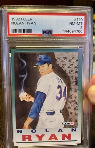 1992 Fleer - Pro Visions Nolan Ryan #710 PSA 8 Texas Rangers HOF Legend