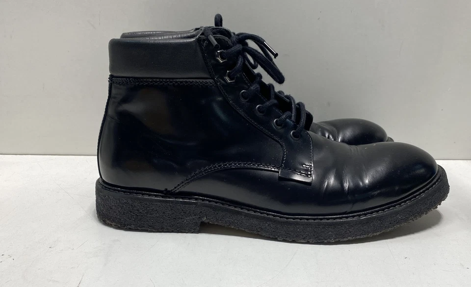 Bota AllSaints negra lisa con cordones para hombre 10 Foto 3 de 4