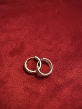 Mejuri Earrings Bold Pave Diamond Huggie HOOPS 14k White Gold Natural Diamond