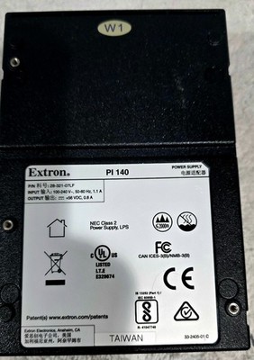 Extron Power Injector PI 140 Power Supply with power IEC cable