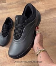 Crocs Chef Works Men's Bistro Pro Work Sneaker Men's Black Shoes Multi Size NEW