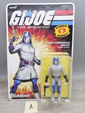 Super 7 Reaction GI Joe Cobra Commander Arctic 3.75" Figure O-Ring Sealed (A)