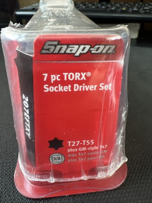 #ad Snap On 3 8quot; drive T27 T55 7 pc TORX Socket Driver SET 207EFTXY NEW $219.99