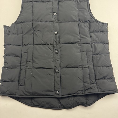 Chaleco acolchado Lands End negro sin mangas para hombre talla S cierre a presión poliéster - Imagen 4 de 11