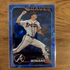 2024 Topps Chrome Sapphire Edition #494 Allan Winans Rookie Atlanta Braves