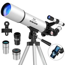 Wosports 90mm 600mm Refractor Telescope 180x With Tripod  Phone Adapter