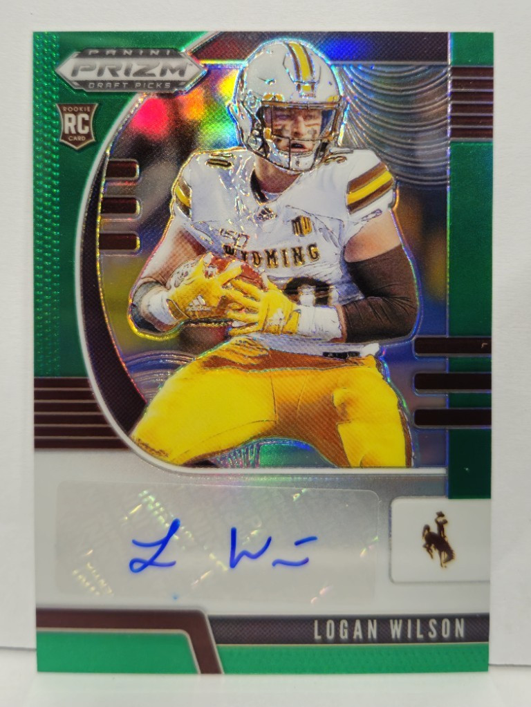 Logan Wilson Panini Prizm Draft Picks #220 Autograph-Green Prizm