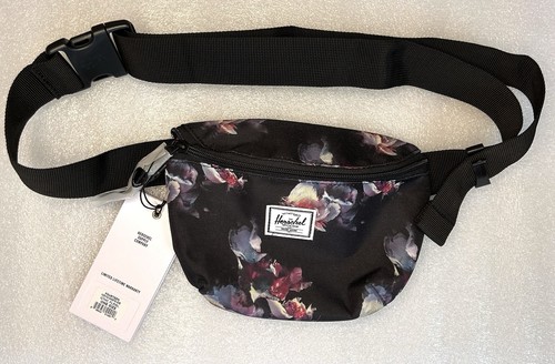 Herschel Supply Co Classic Fifteen Hip Pack Waist Bag in Black Gothic Floral NWT