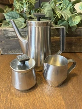 Mid Century Stanley Robert’s Stainless Steel Coffee Set 