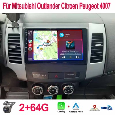 Android 13.0 Autoradio Für Mitsubishi Outlander Citroen Peugeot 4007 GPS Navi