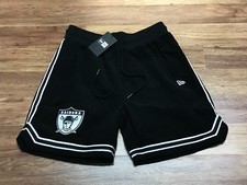 MENS S - NEW New Era NFL Las Vegas Raiders Corduroy Football Shorts Black