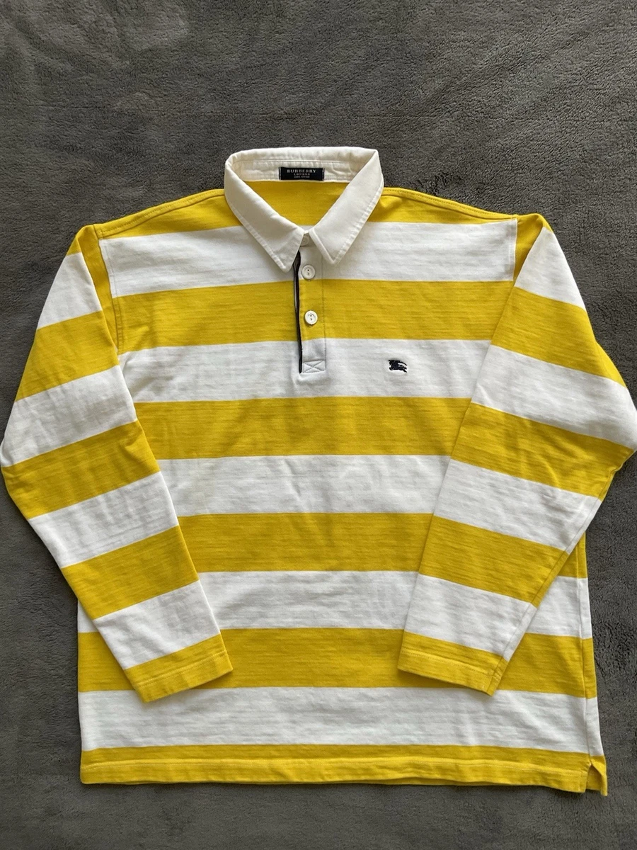 特価BURBERRY ラガーシャツ イエロー/ホワイト サイズ6 Burberry Yellow Shirts for Men for sale | eBay