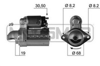 ERA 220354A Starter, Anlasser FüR Opel Corsa A TR (S83)