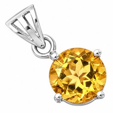 Natural Whiskey Quartz 925 Sterling Silver Pendant Jewelry DGTP01052_F