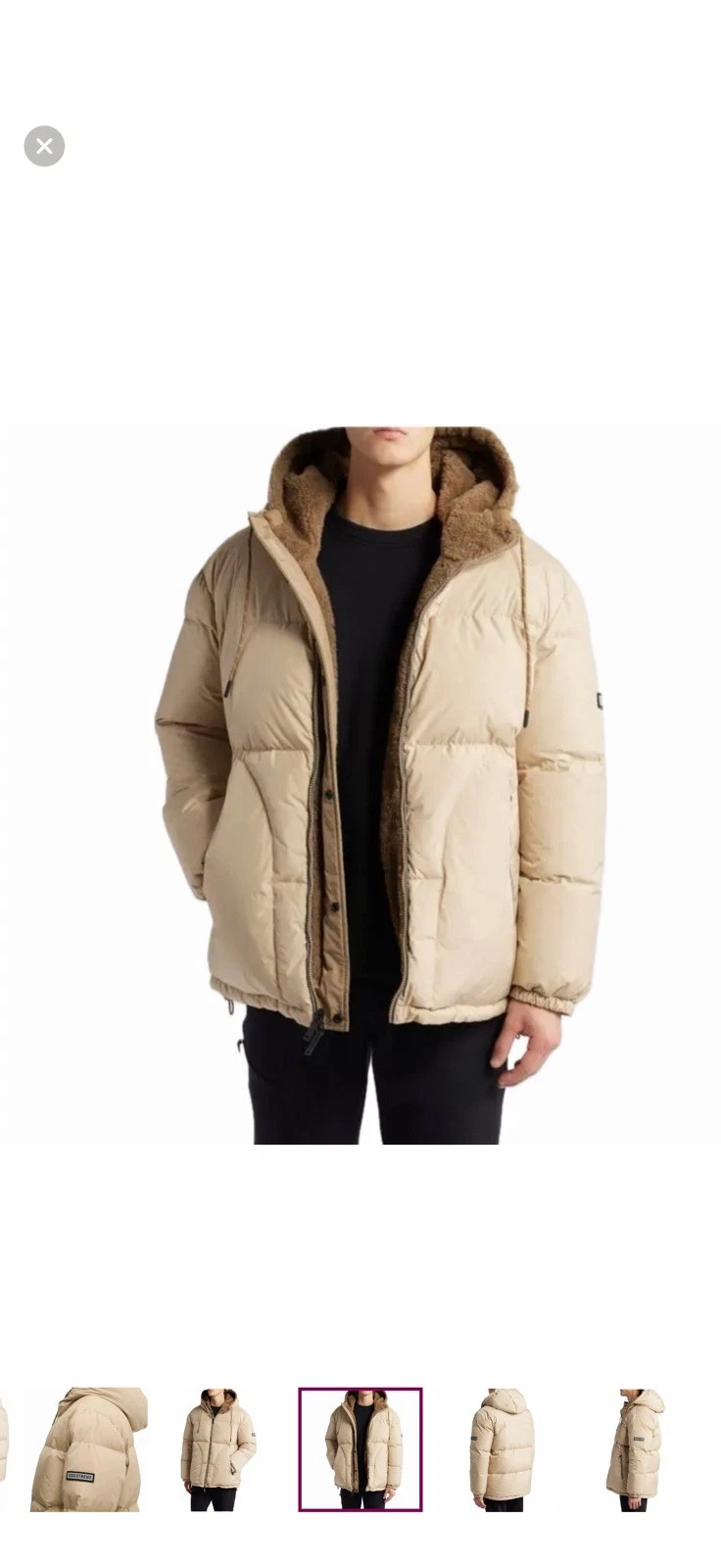 🔥NWT UGG Men's Shasta 700-Fill Down Puffer Jacket Reversible Hooded $498